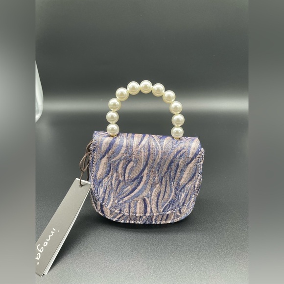 NEW Imoga Kids Tweed Chain Crossbody Bag - Picture 3 of 6